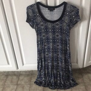 Blue T-shirt style dress